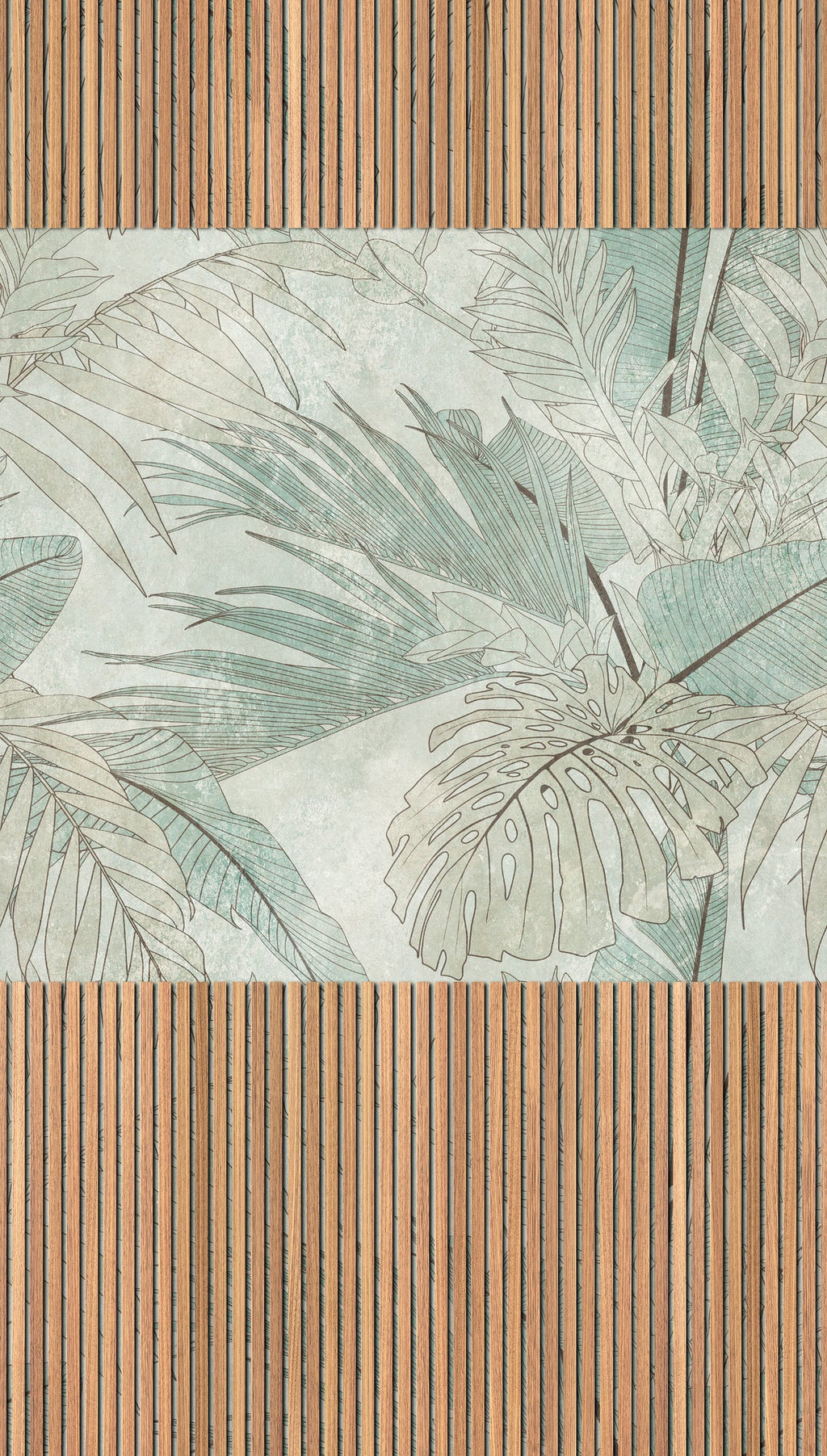 Hochwertige Fototapete Beige Floral