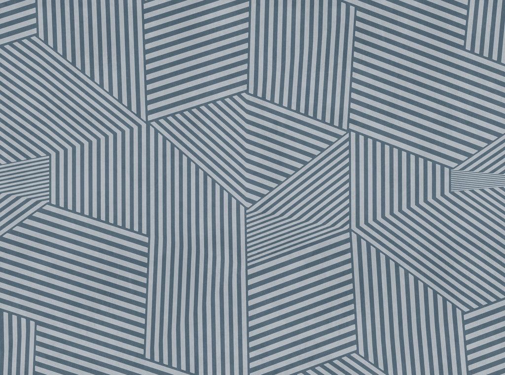 Hochwertige Fototapete Blau Geometrisch