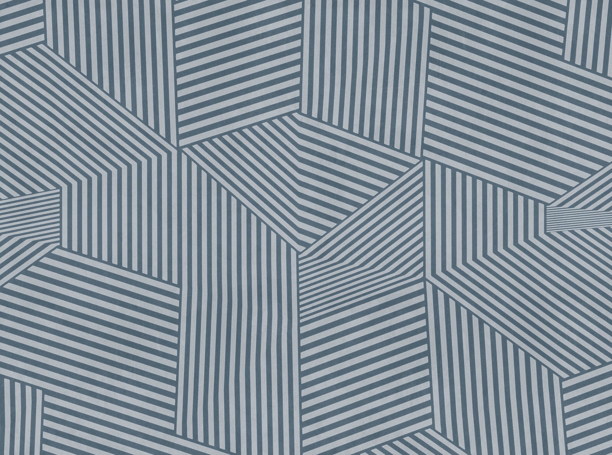 Hochwertige Fototapete Blau Geometrisch