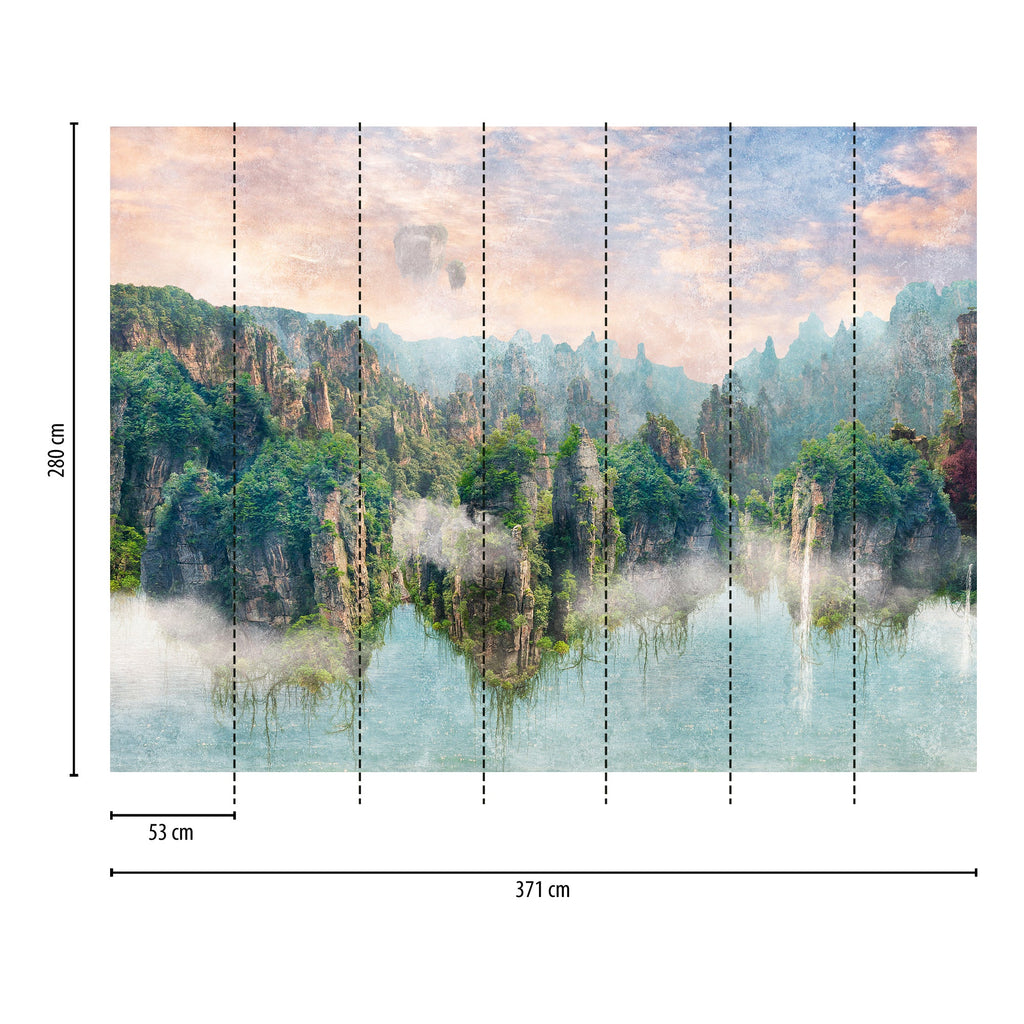 Hochwertige Fototapete Bunt Natur