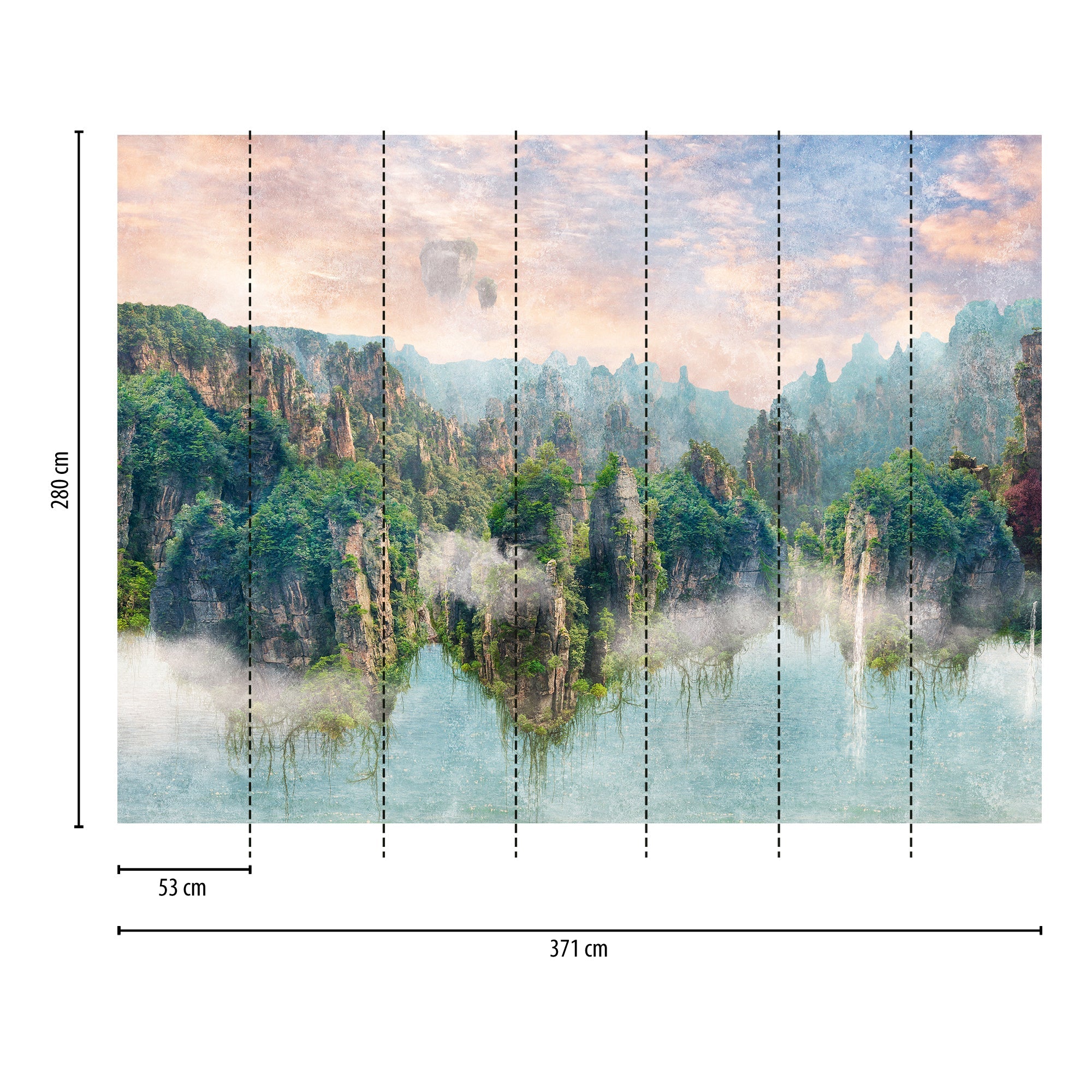 Hochwertige Fototapete Bunt Natur