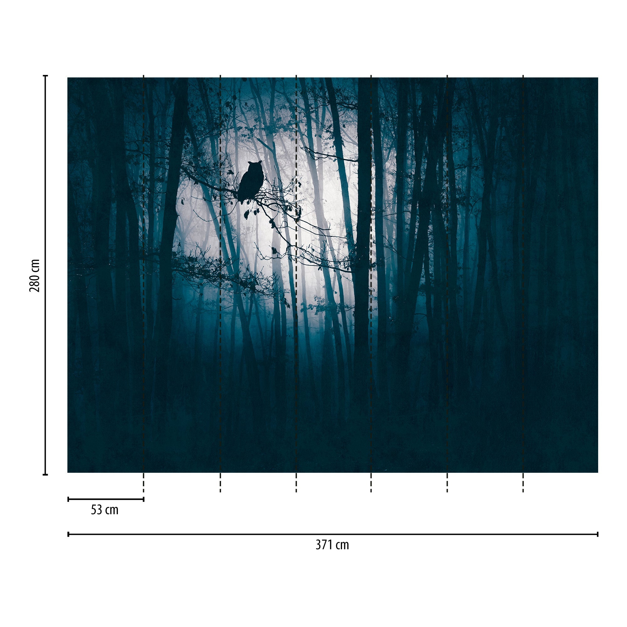 Hochwertige Fototapete Blau Natur