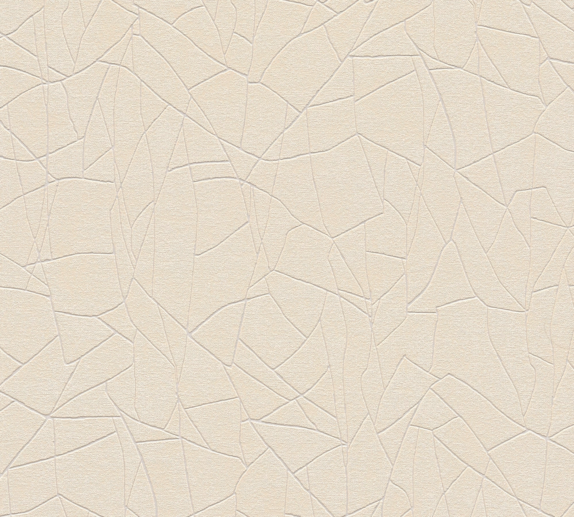 Hochwertige Vliestapete Beige Grafik