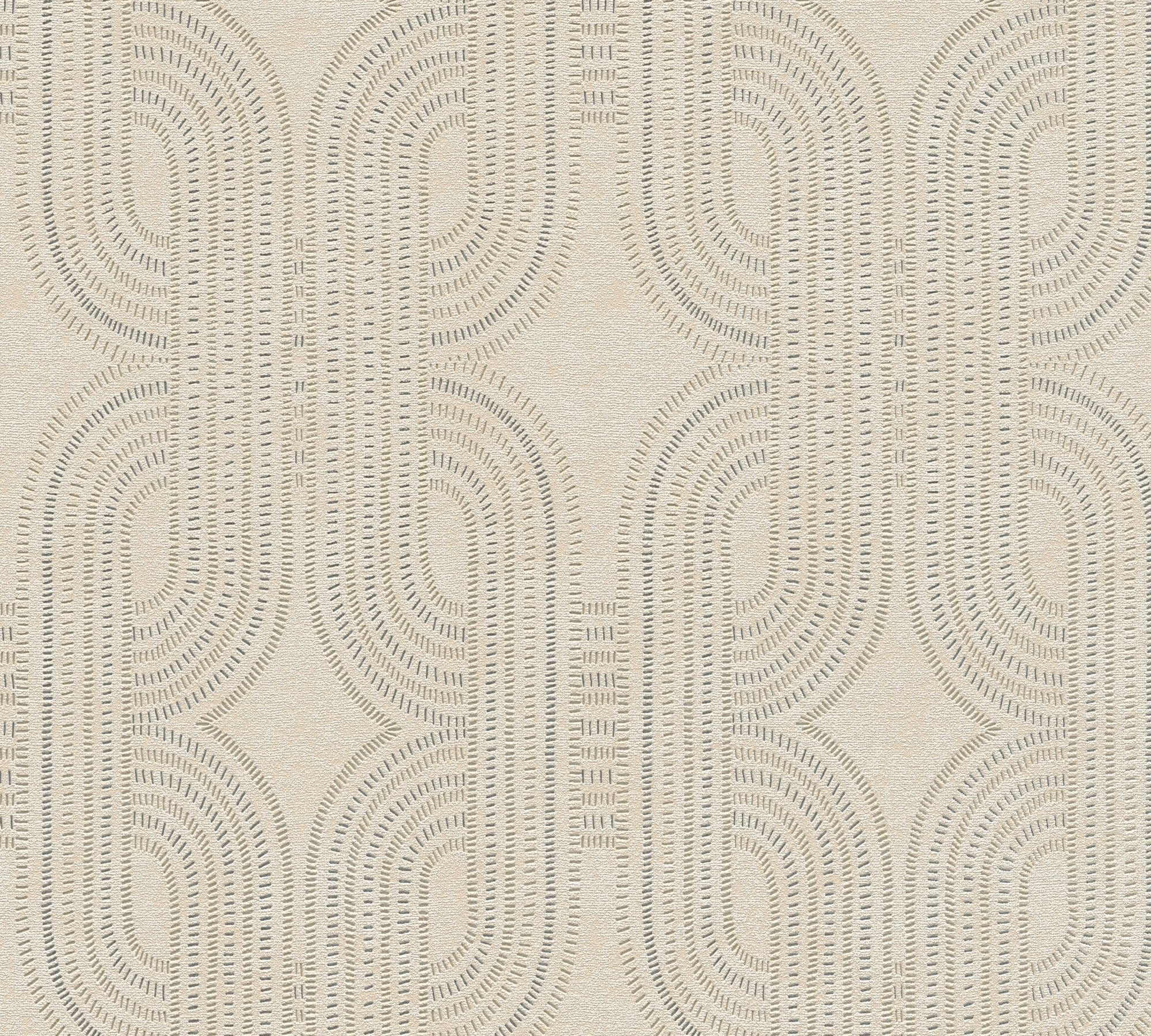 Hochwertige Vliestapete Beige Grafik