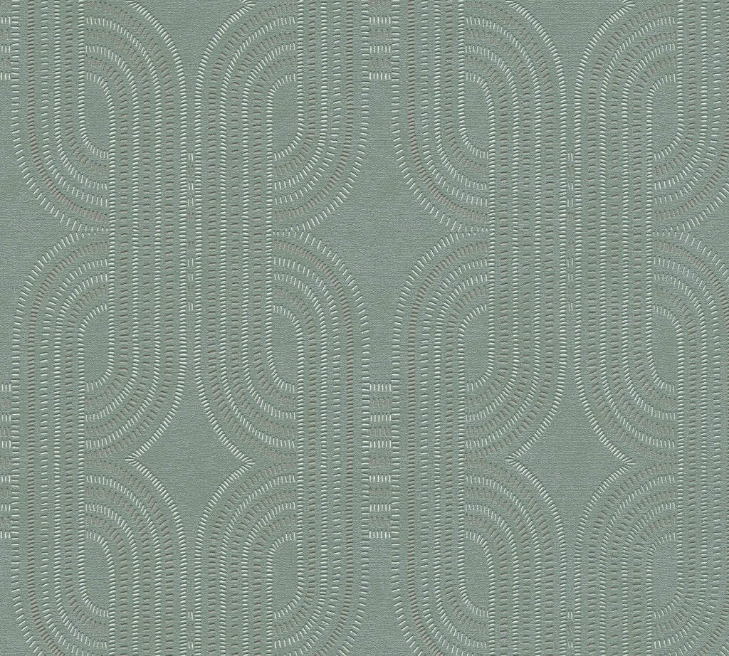 Hochwertige Vliestapete Blau Grafik