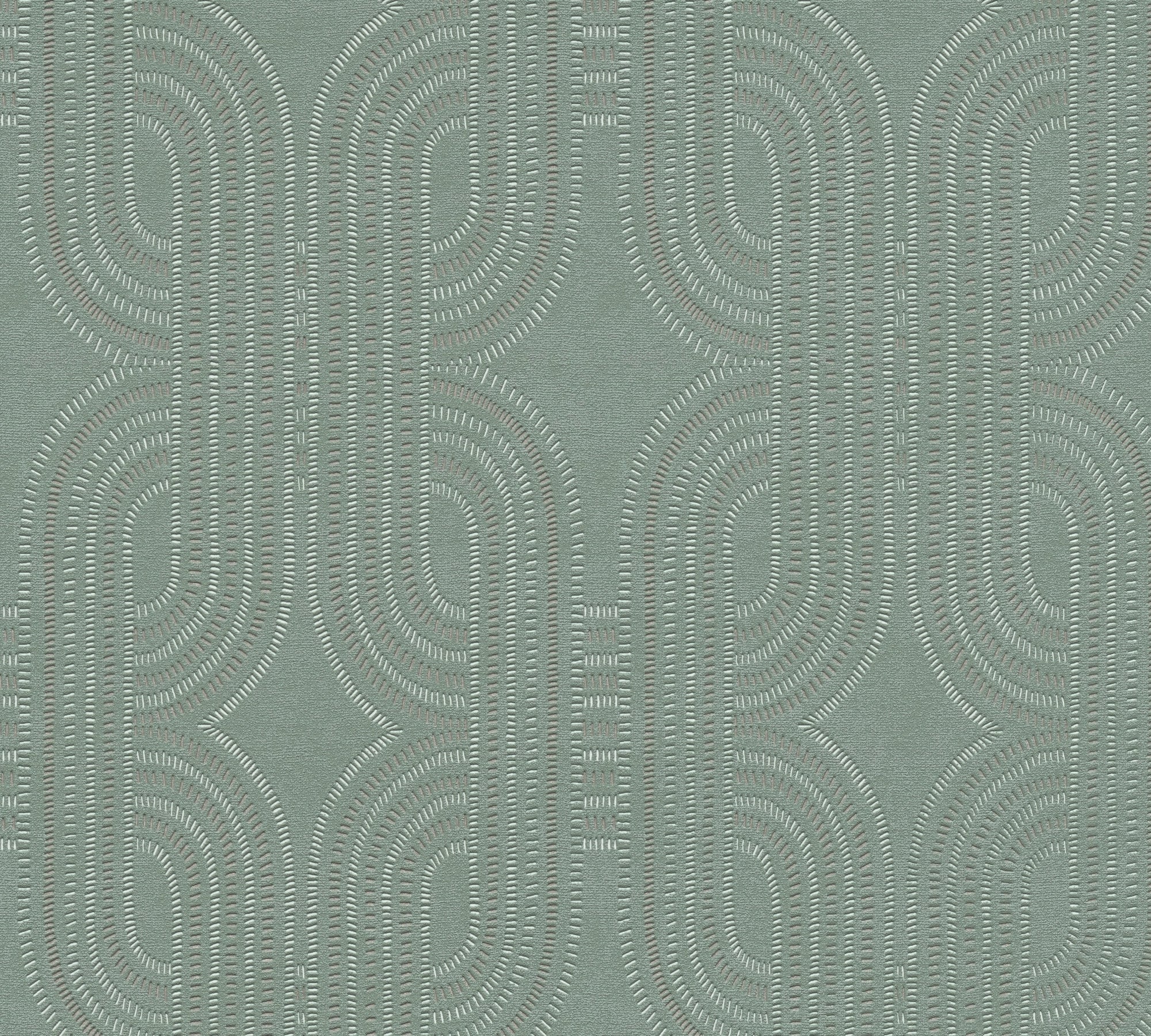 Hochwertige Vliestapete Blau Grafik
