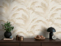Hochwertige Vliestapete Creme Floral