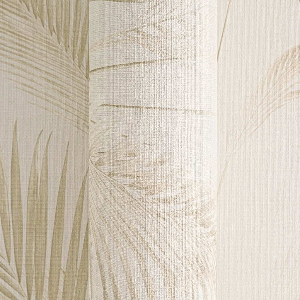 Hochwertige Vliestapete Creme Floral