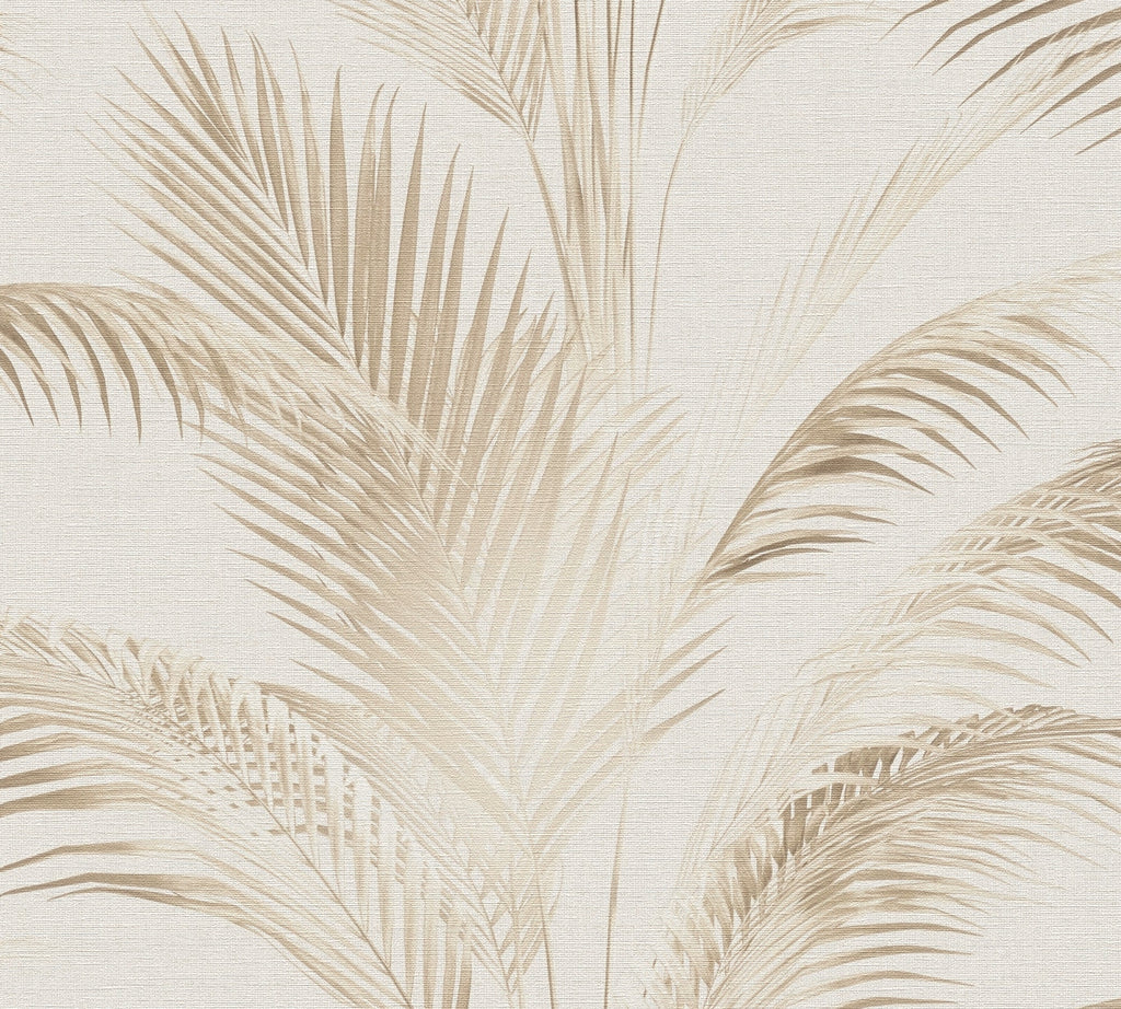 Hochwertige Vliestapete Creme Floral