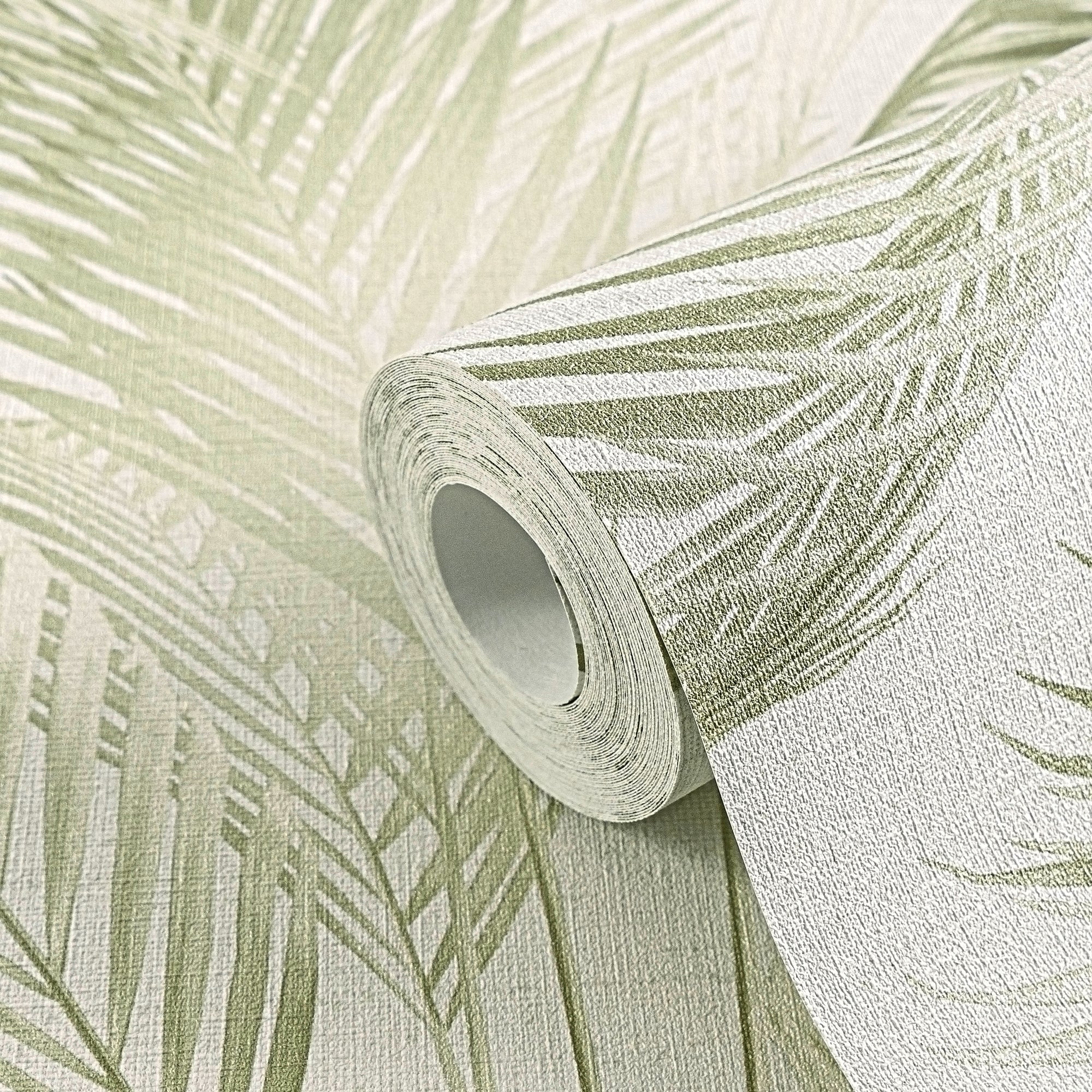 Hochwertige Vliestapete Creme Floral