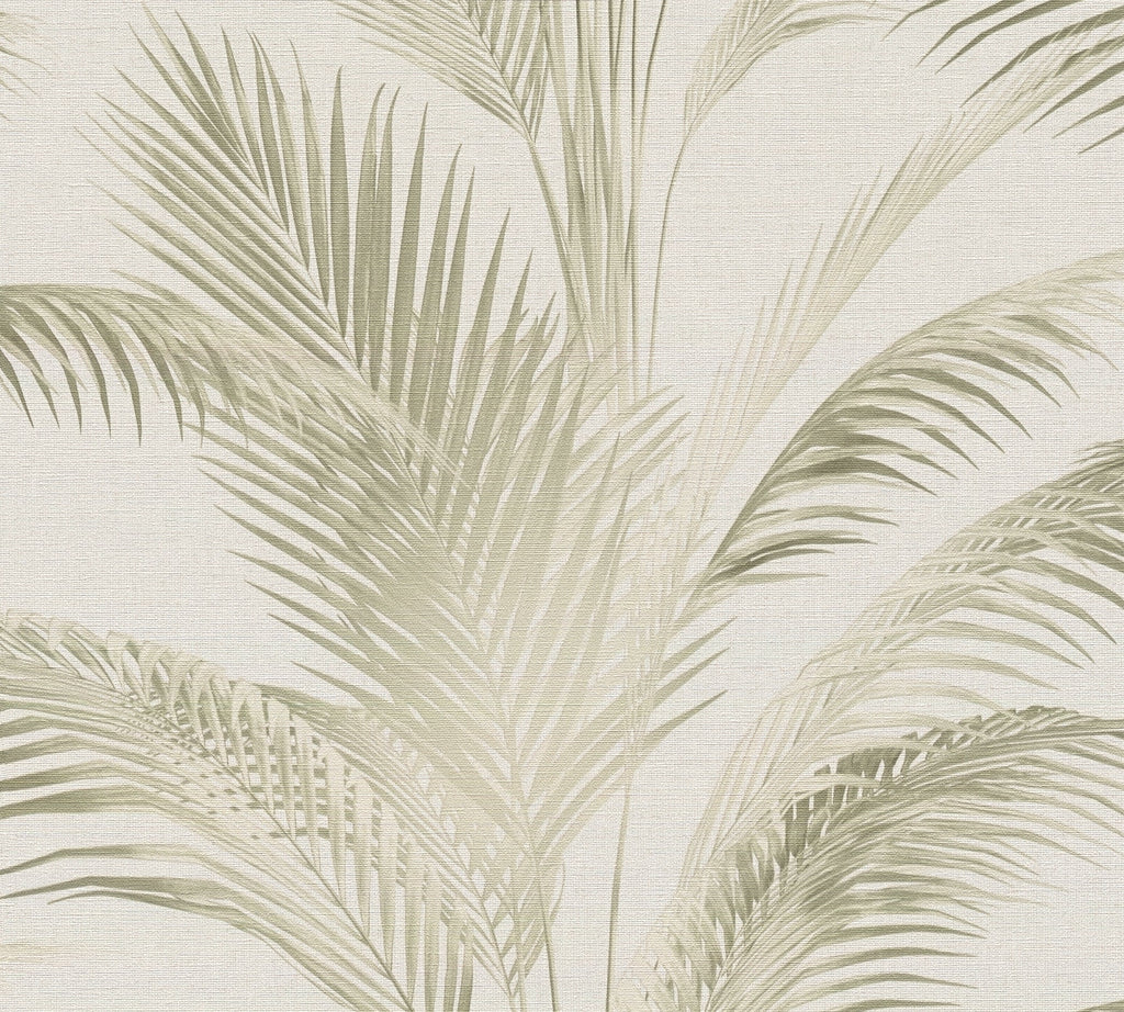 Hochwertige Vliestapete Creme Floral