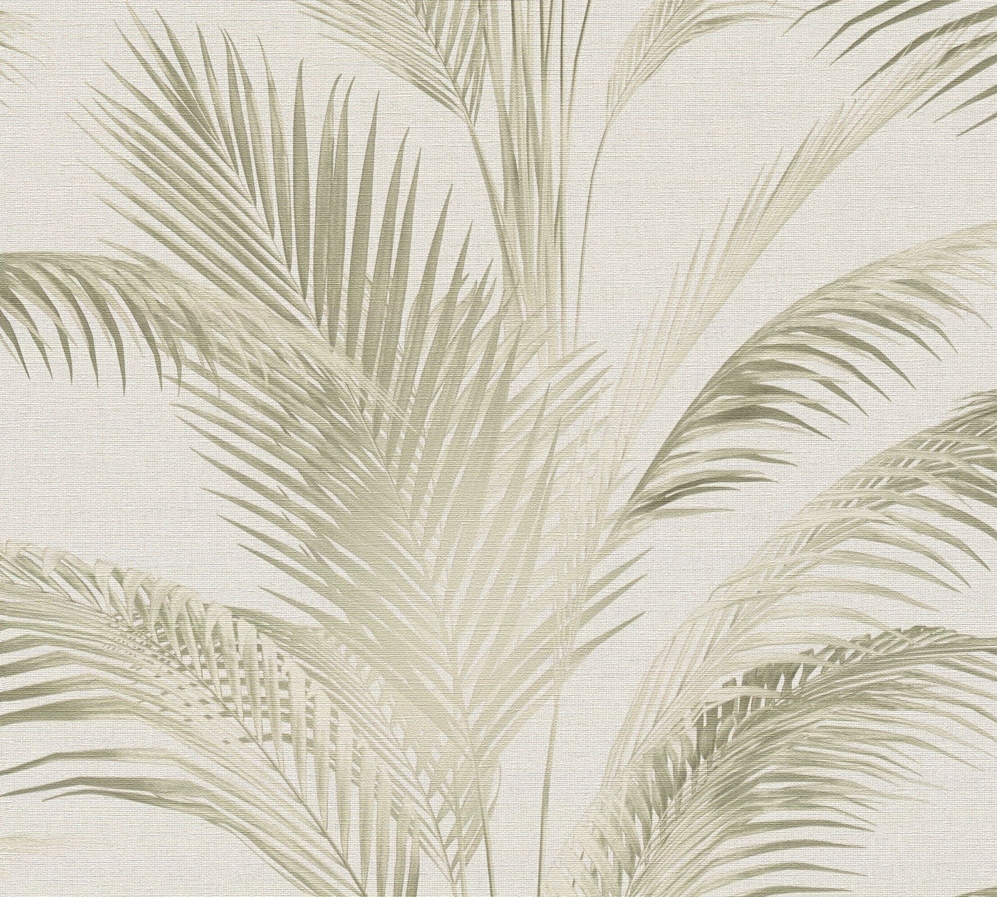 Hochwertige Vliestapete Creme Floral
