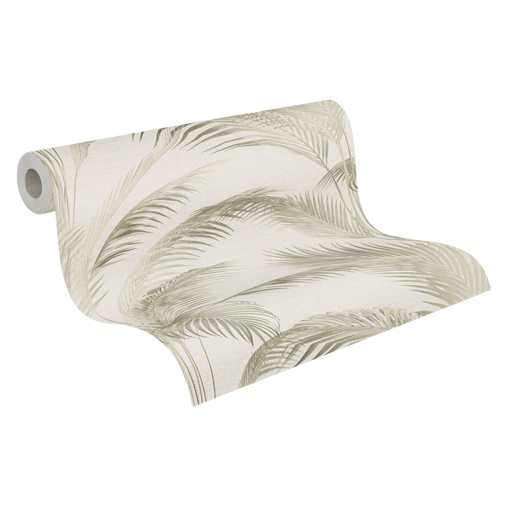 Hochwertige Vliestapete Creme Floral