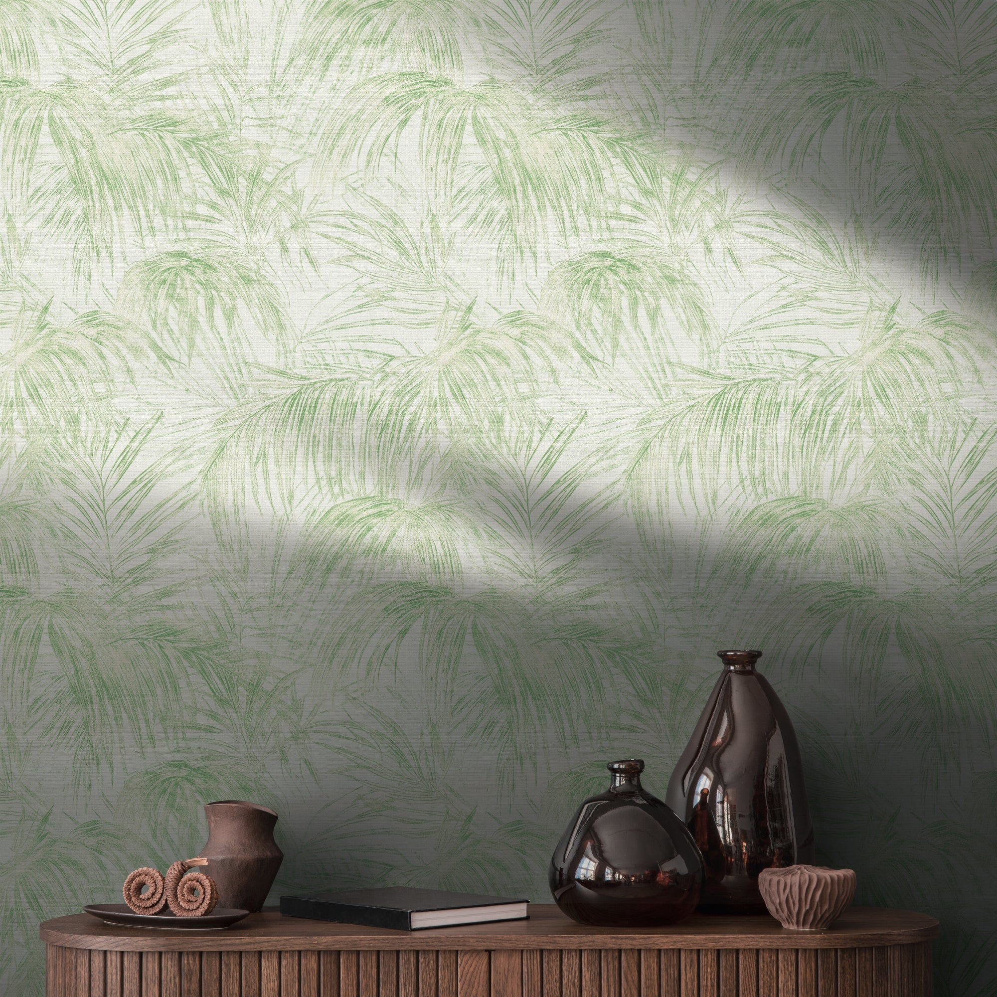 Hochwertige Vliestapete Creme Floral