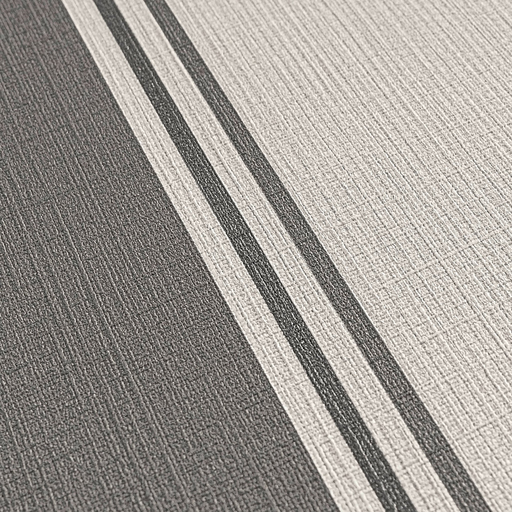 Hochwertige Vliestapete Beige Streifentapete