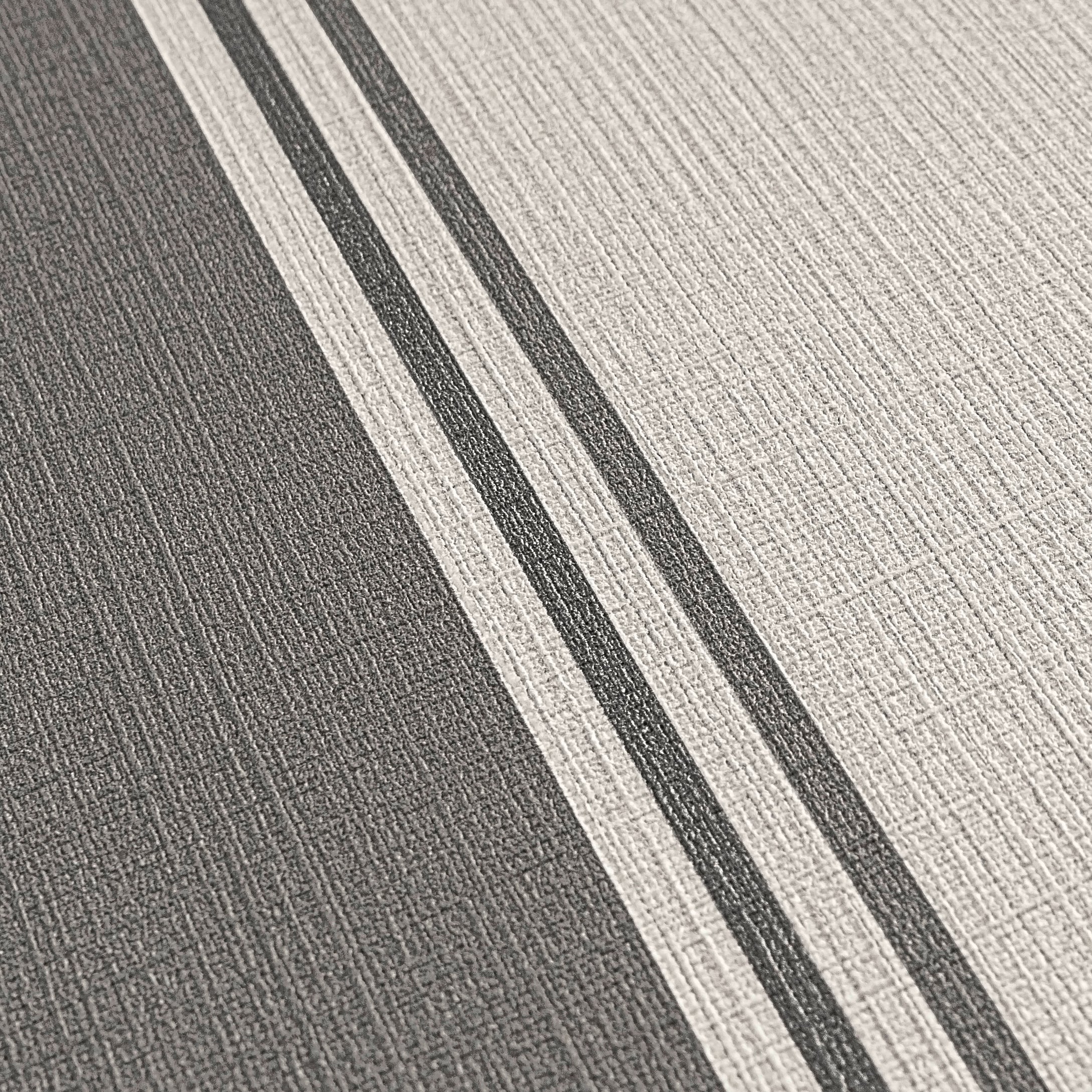Hochwertige Vliestapete Beige Streifentapete
