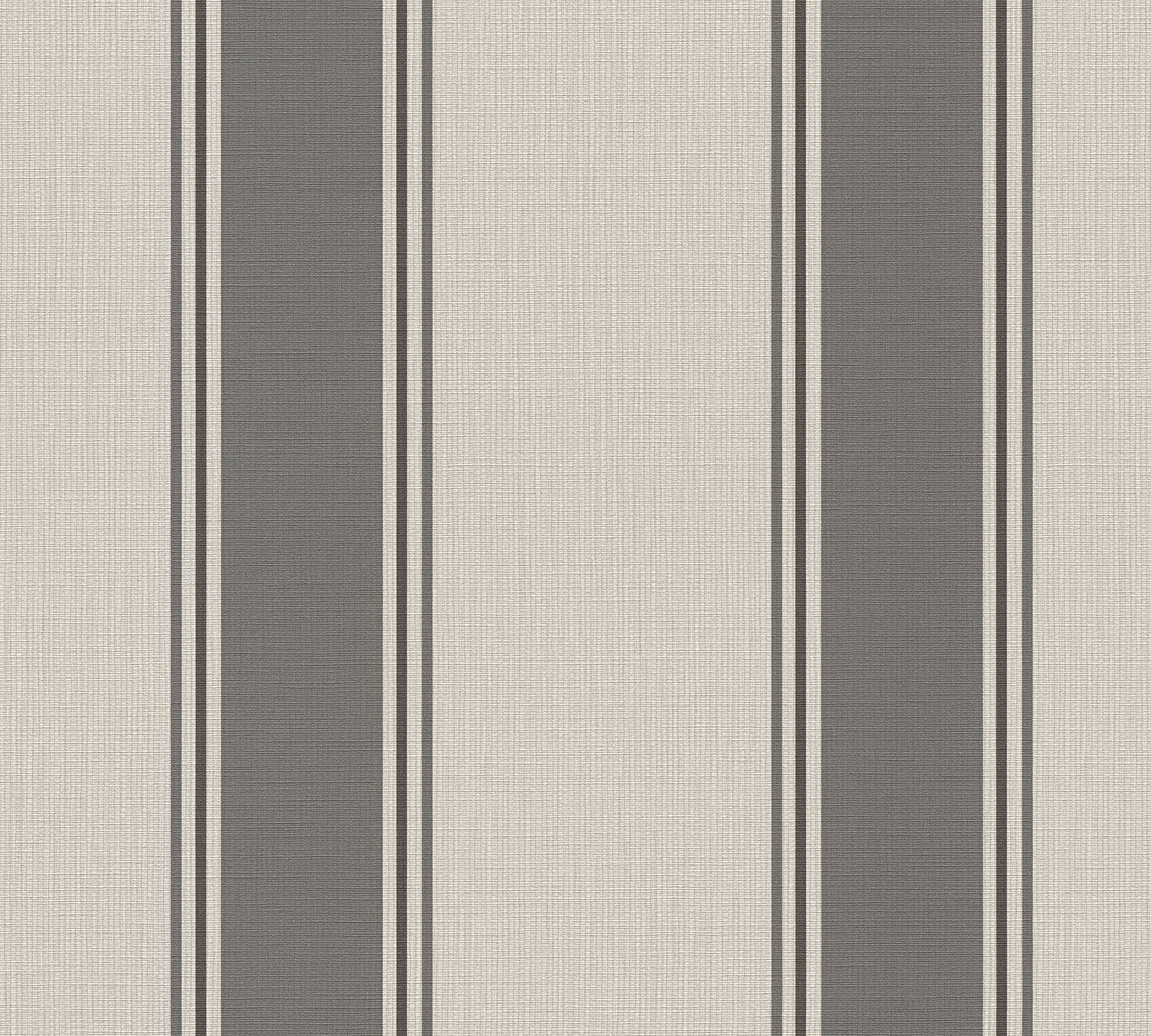 Hochwertige Vliestapete Beige Streifentapete