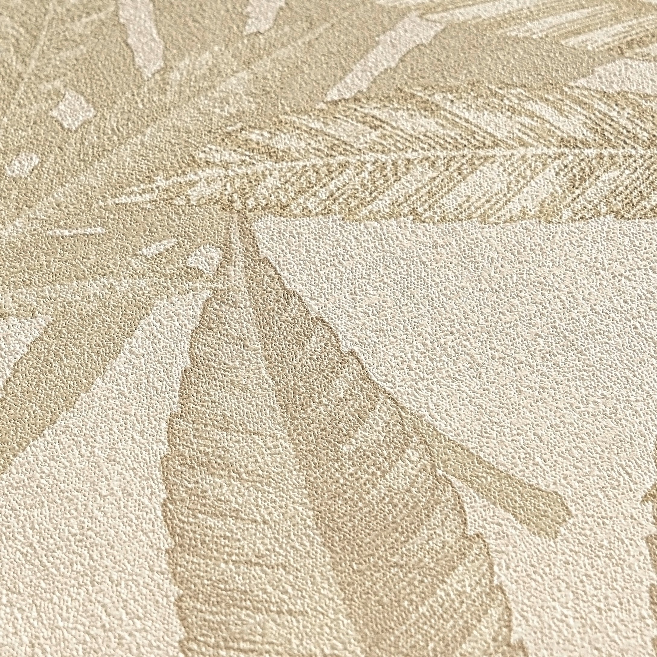 Hochwertige Vliestapete Creme Floral
