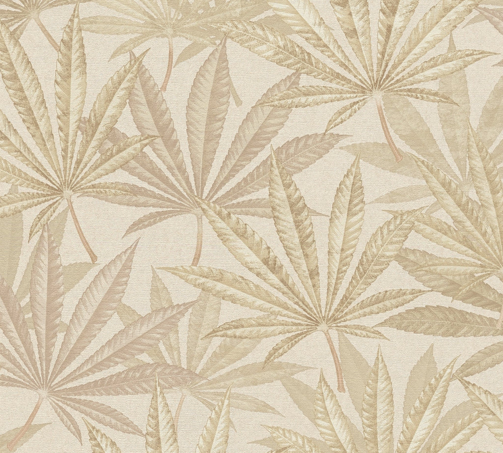 Hochwertige Vliestapete Creme Floral