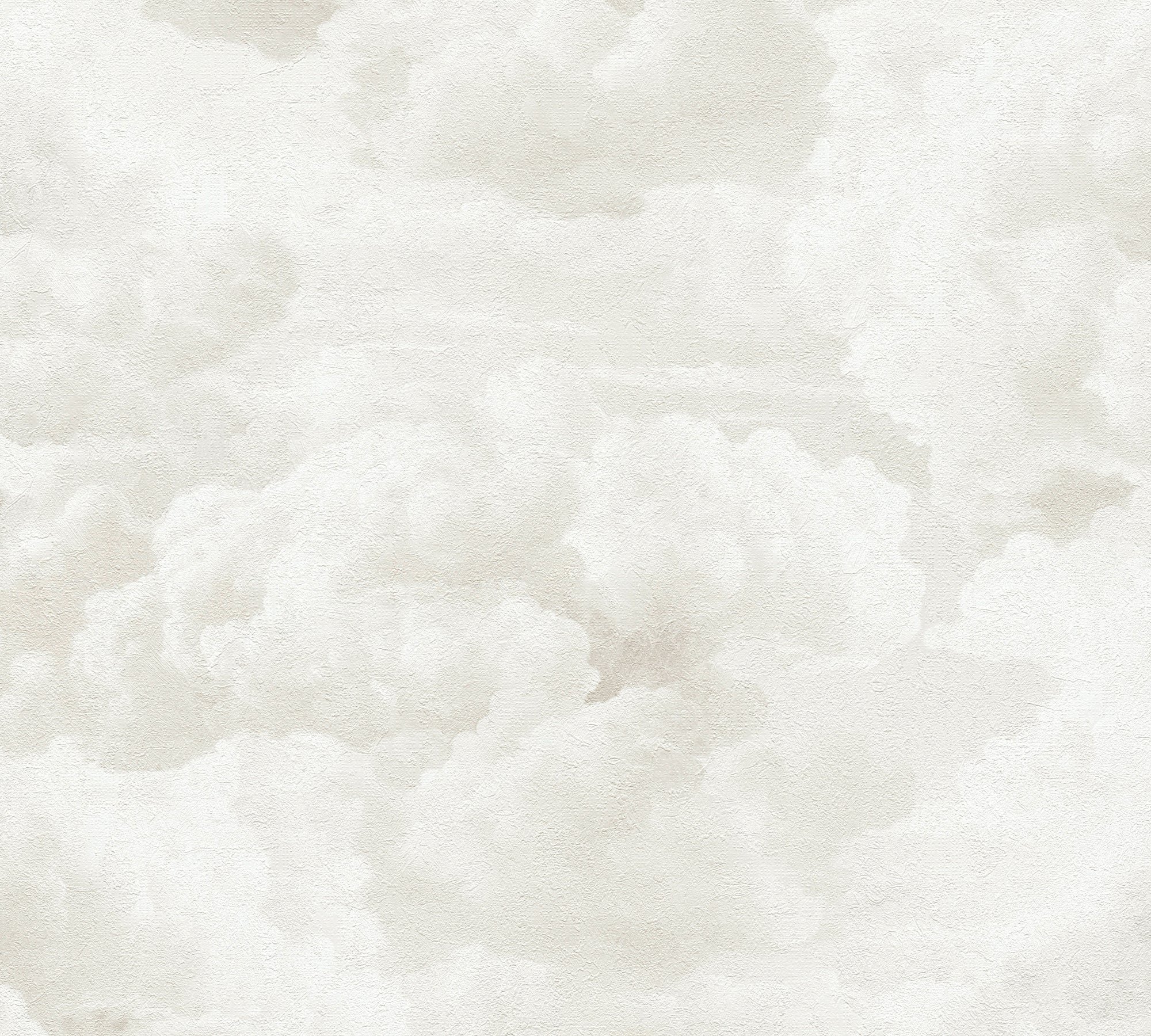 Hochwertige Vliestapete Creme Wolken