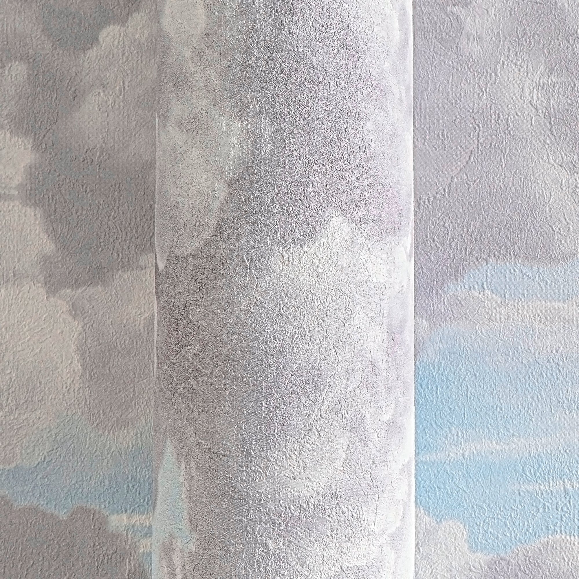 Hochwertige Vliestapete Grau Wolken