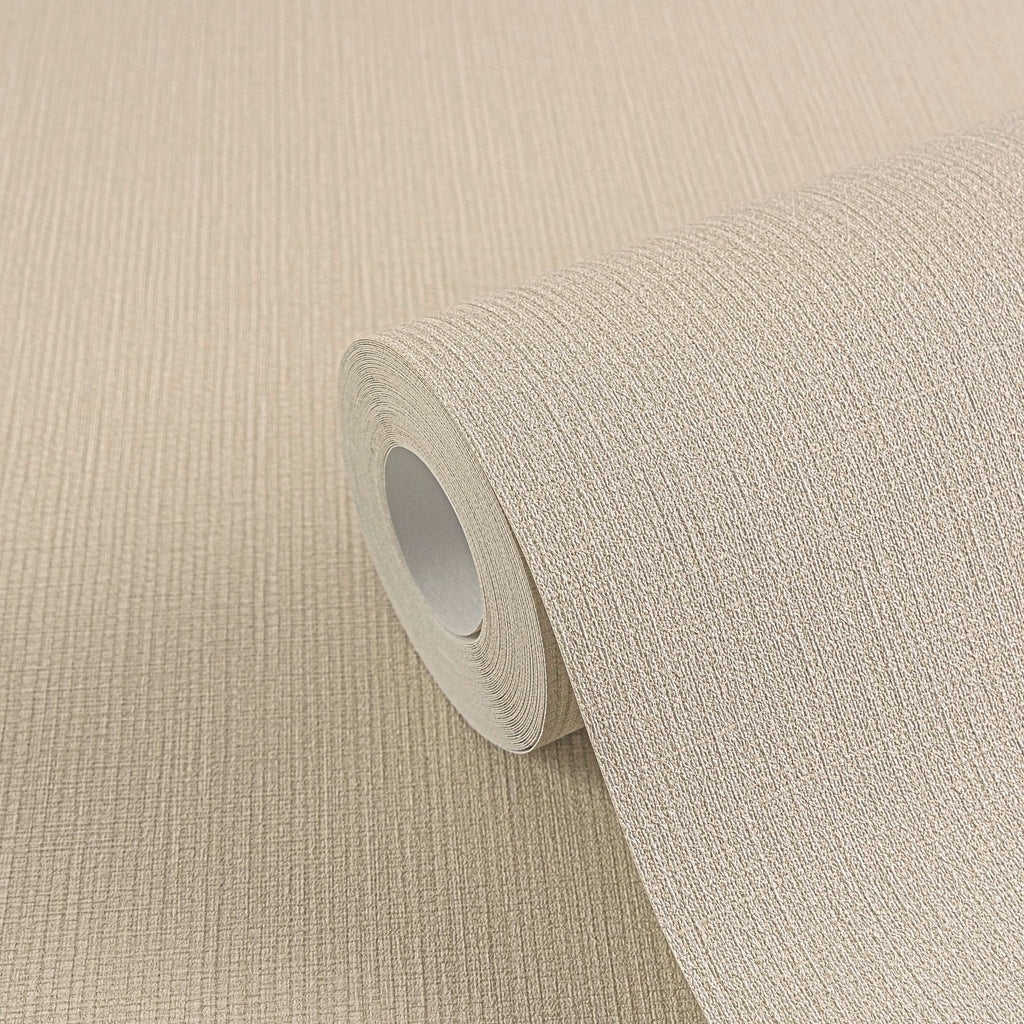 Hochwertige Vliestapete Beige Unitapete