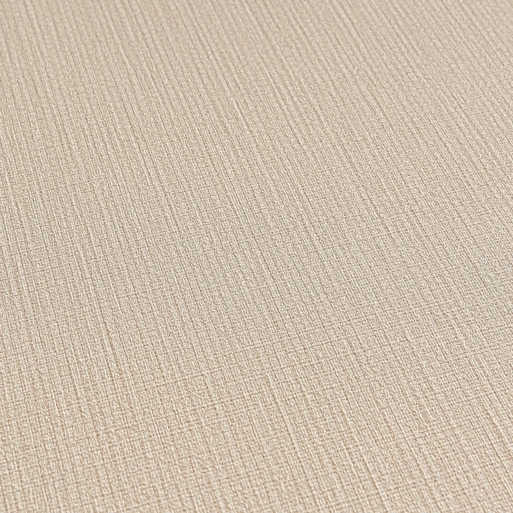 Hochwertige Vliestapete Beige Unitapete