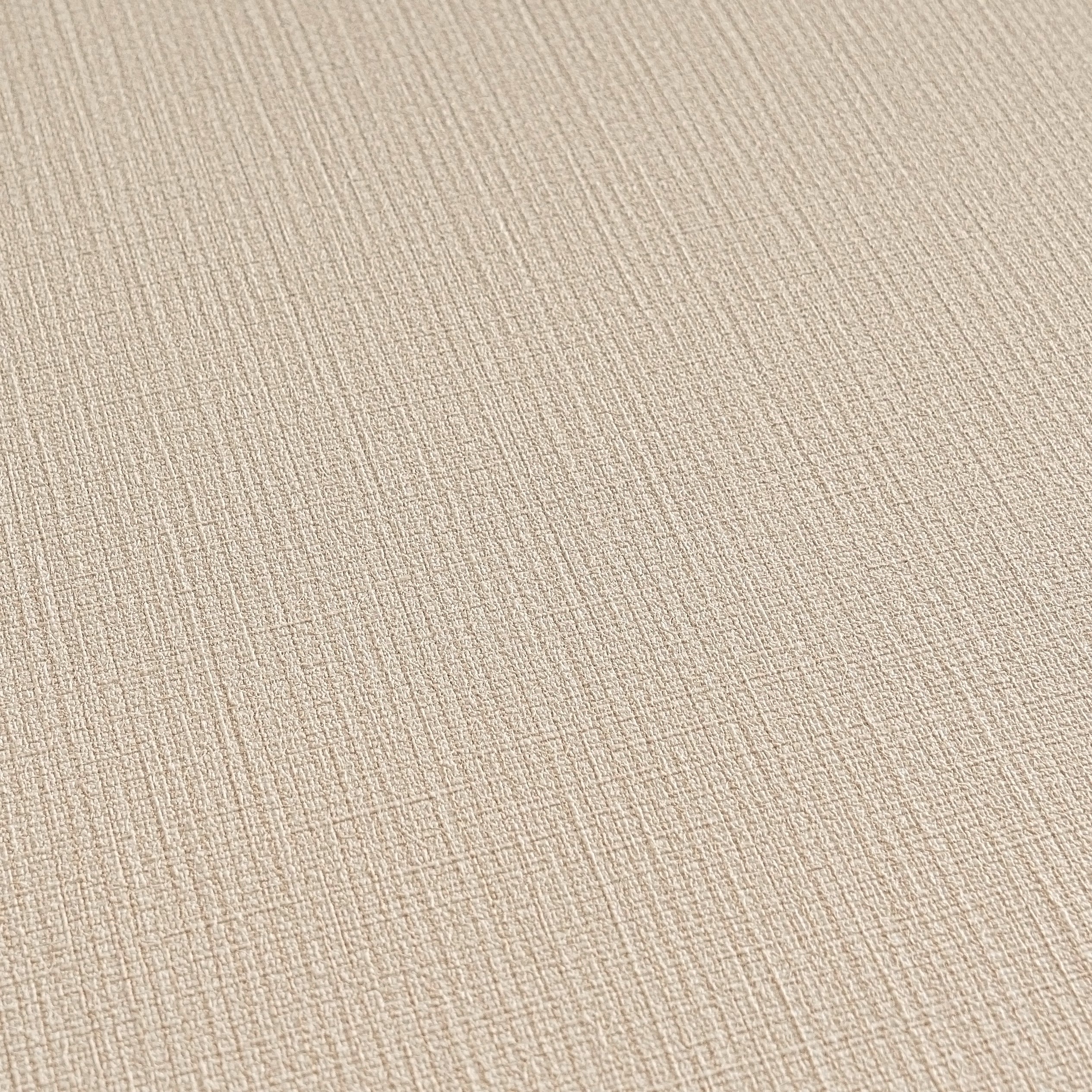 Hochwertige Vliestapete Beige Unitapete