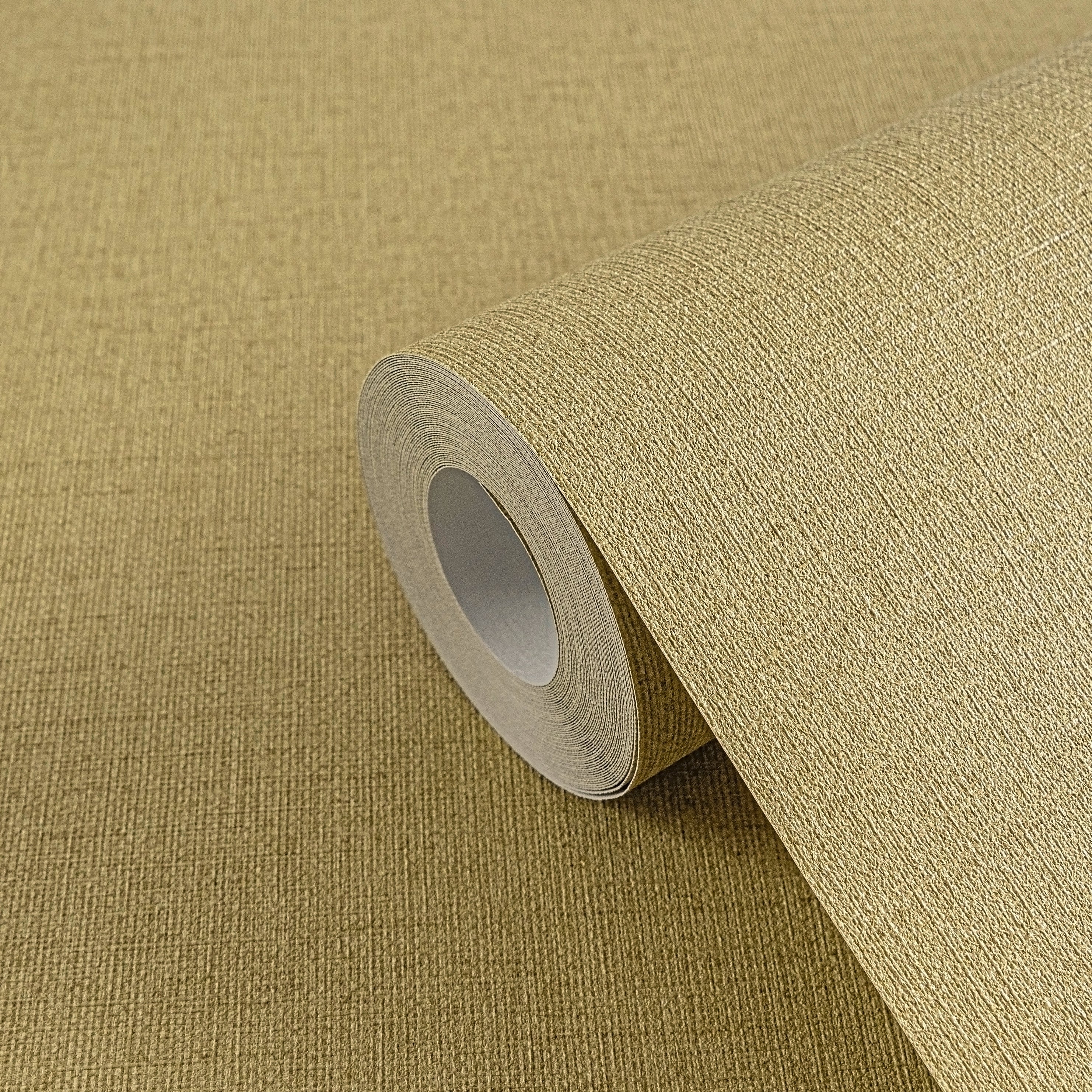 Hochwertige Vliestapete Beige Unitapete