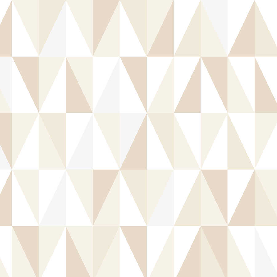 Fotomural Panel XXL 5 - Design mural with small triangles beige on premium smooth fleece