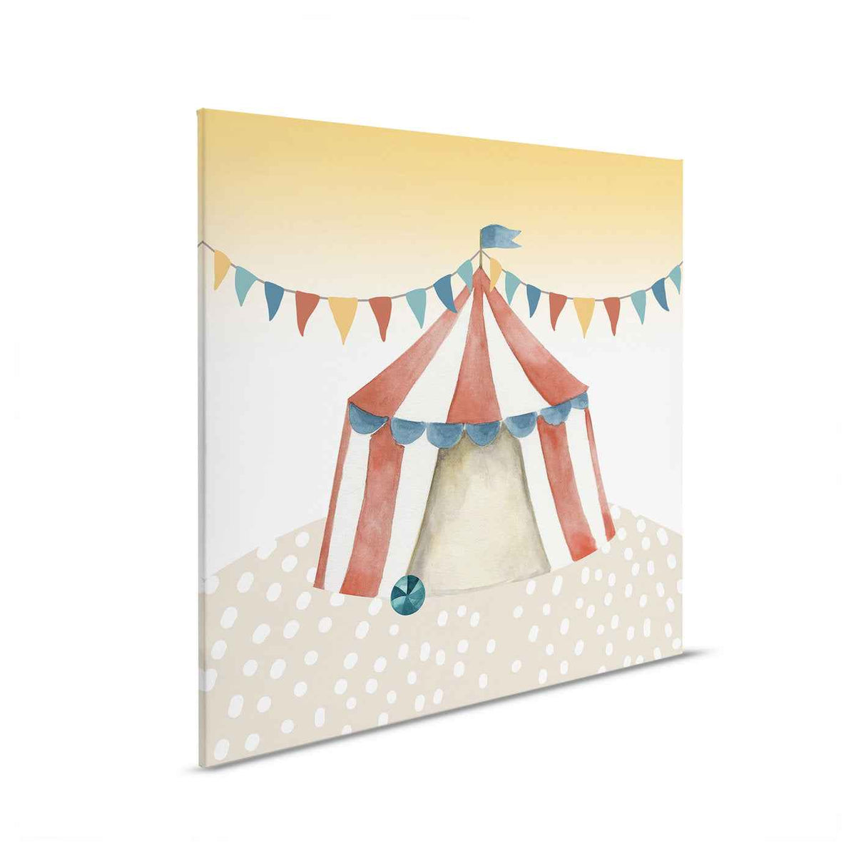 Cuadro lienzo Carpa de circo - Decoración lúdica de pared para la habitación de los niños