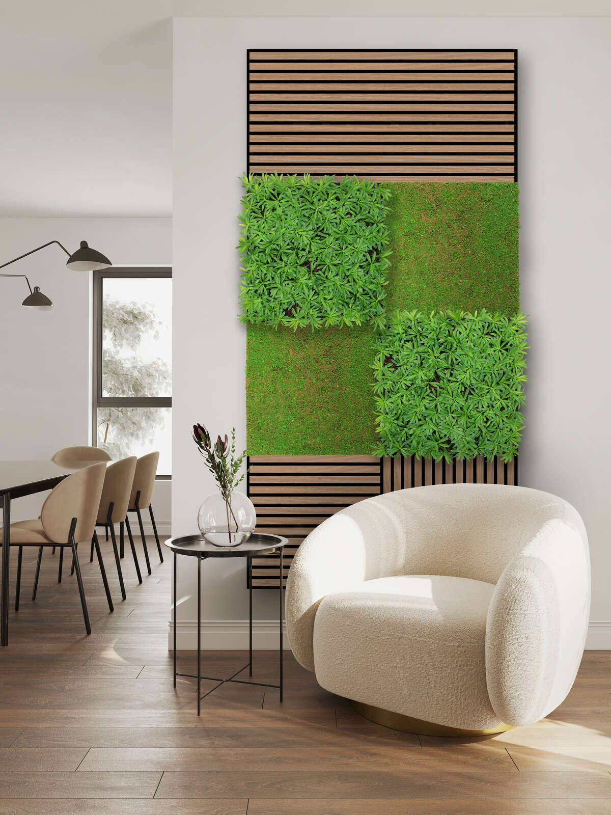 Panel Vegetal Podocarpus Tea Tree - Modular Wall - Foto 1