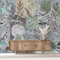 Fotomural Walls by Patel - Birds Playground 2 - Birds mural collage & pattern mix
