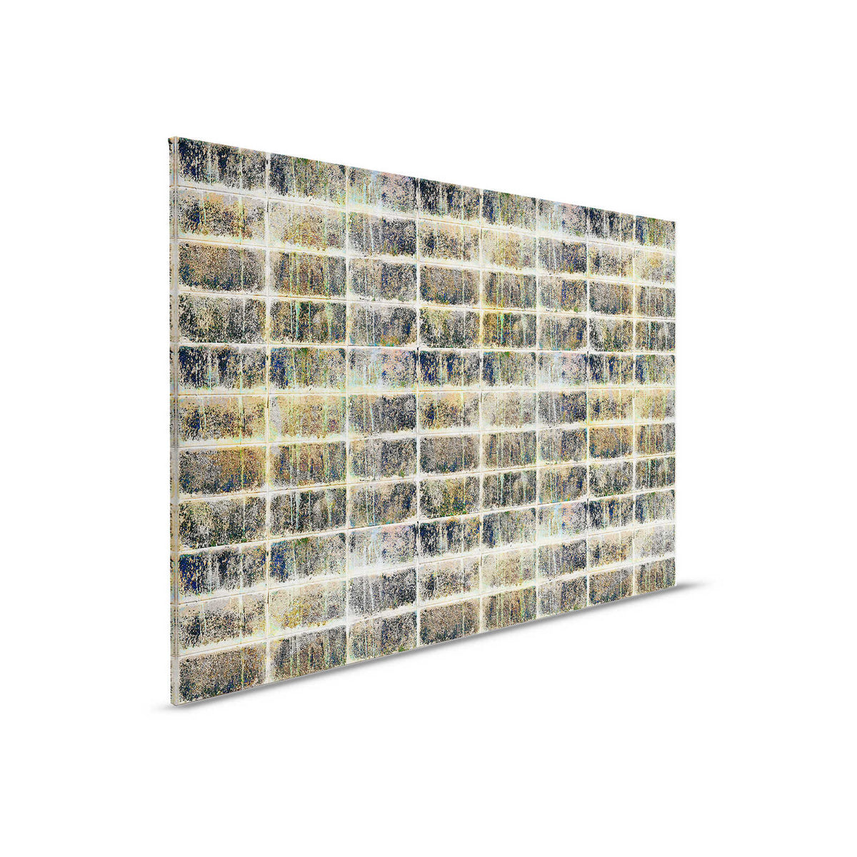 Fábrica 1 - Lienzo Pintura Óptica Usada Azulejo Espejo Diseño Industrial