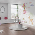 Fotomural Panel XXL 5 - Children mural princess on flower swing on premium smooth nonwoven