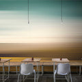 Fotomural Walls by Patel - Horizon 3 - mural landscape abstract with colour design