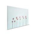 Pintura en lienzo Palmeras y cielo para Beach Feeling en turquesa y rosa