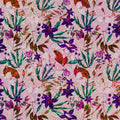 Fotomural Walls by Patel - Flowers mural with Mosaic design - Pink, Purple