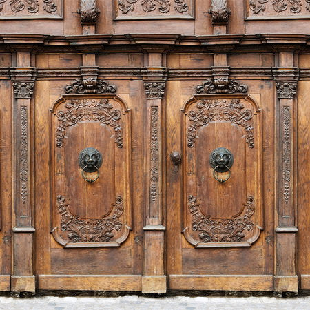 Fotomural Oak wood - photo wallpaper with wood look & antique design - AP Digital 1