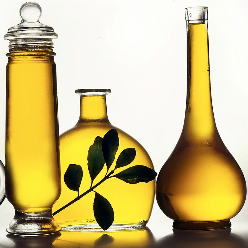 Fotomural Photo wallpaper Bottles with Olive Oil - Premium Smooth Non-woven - XXL 2