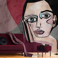 Fotomural Walls by Patel - Think Tank 1 - photo wallpaper abstract graffiti women face
