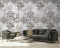 Fotomural Grey mural with ornament pattern & design effects - AP Digital 3