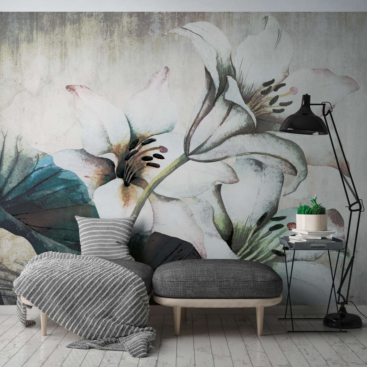 Fotomural AP Contract - White Lily