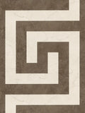 Papel pintado no tejido VERSACE con diseño gráfico de mármol Moderno mate, parcialmente brillante ligeramente texturado - marrón, crema, gris