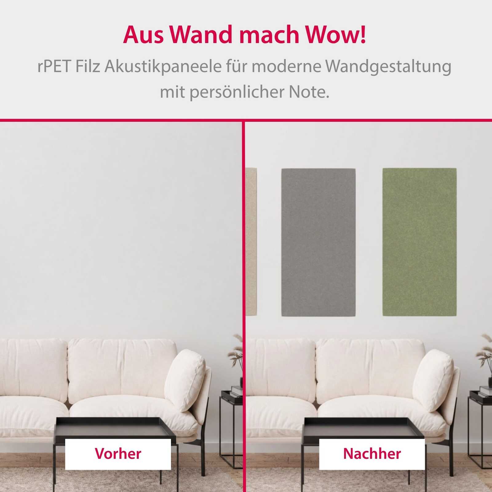 Panel Modular Wall - Sage Green 104 x 52 x 0.6 cm (13674-2) - Imagen 5