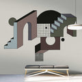 Fotomural Walls by Patel - Freetown 1 - grey photo wallpaper abstract construction architecture