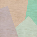 Fotomural Walls by Patel - Inaly 1 - Abstract, colourful photo wallpaper in plywood structure - Beige, Green