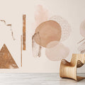 Fotomural Walls by Patel - Gold Mine 3 - Beige photo wallpaper modern watercolour with gold accents