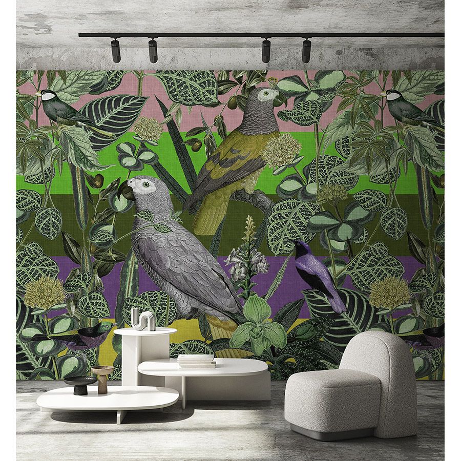 Fotomural Walls by Patel - Photo wallpaper »amazona 2« - Exotic birds - Green