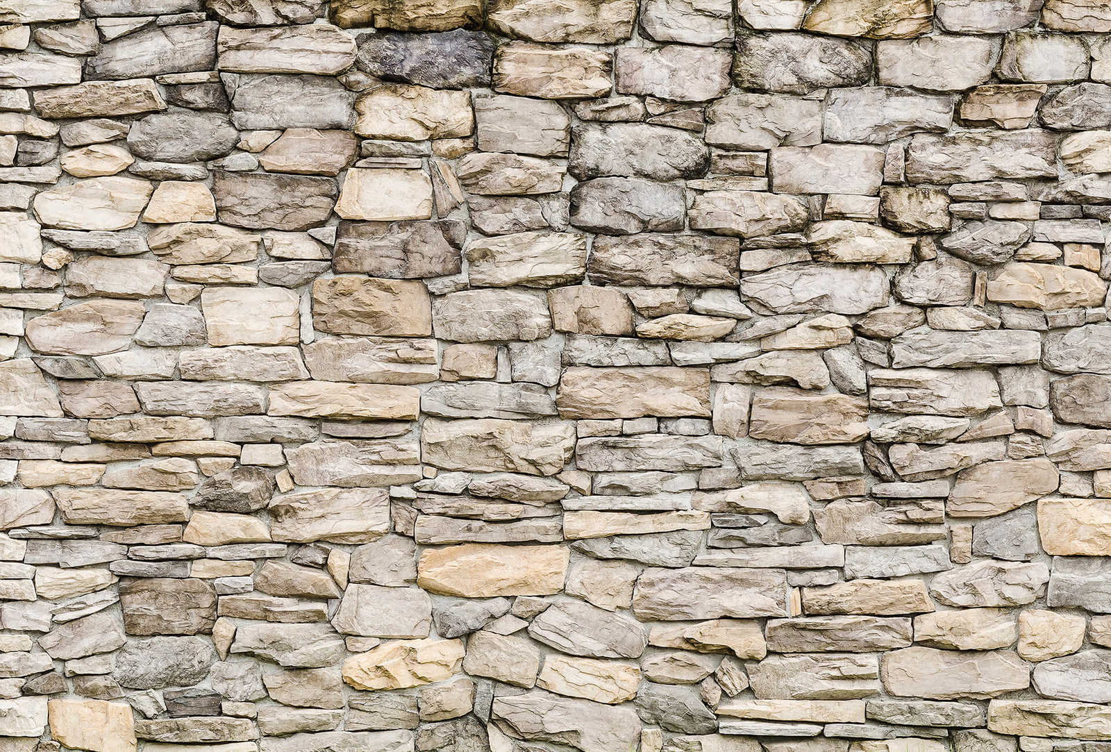 Fotomural Photo wallpaper stone wall light natural stone - grey - DD Motive 2